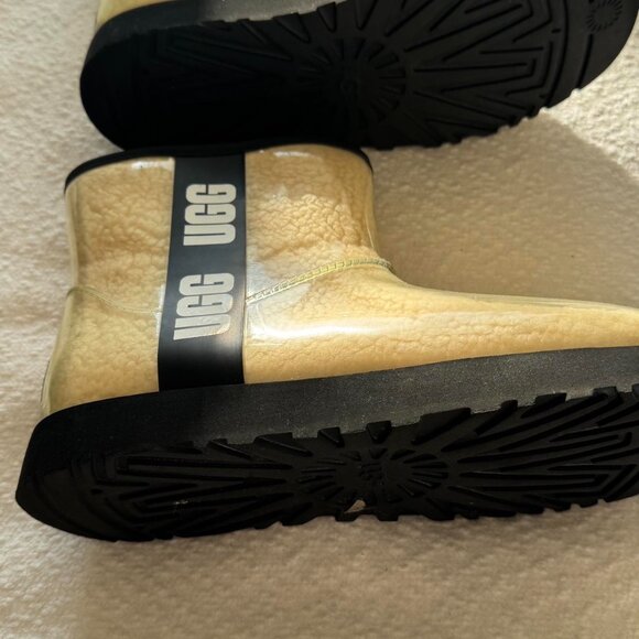 Ugg Clear Rain Boots size 10 - Picture 3 of 3